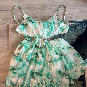 Etiquette Open Back Mini Dress